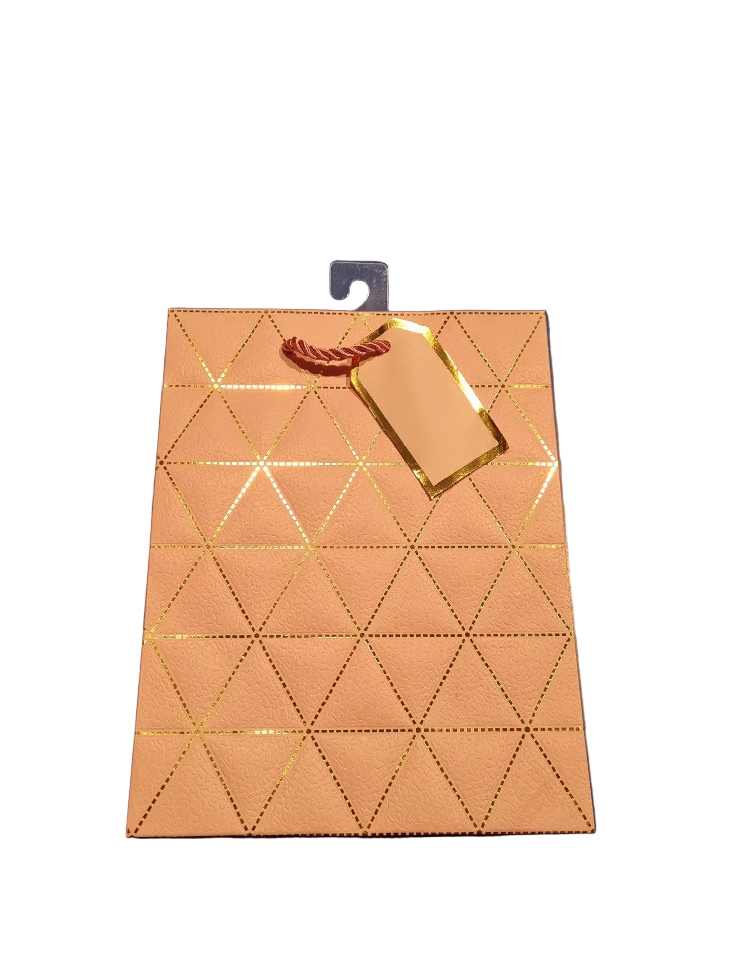GIFT BAG SMALL - LEATHER LOOK 37214 - PINK