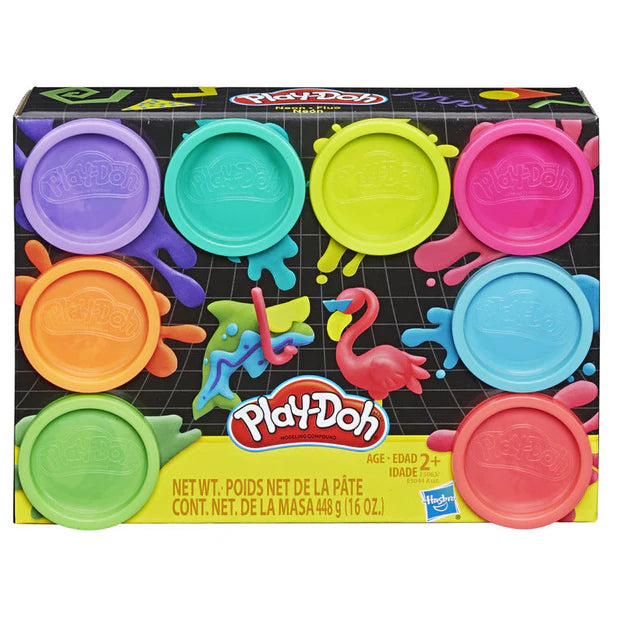 PLAY-DOH NEON 8 PACK - Toyworld Frankston