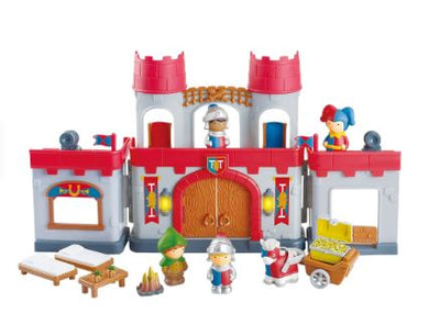 PLAYGO BATTERY OPERATED 17PCS KNIGHTS CASTLE - Toyworld Frankston