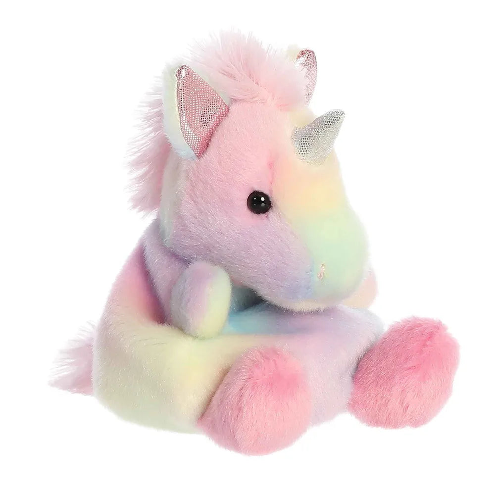 PALM PALS - SORBET RAINBOW UNICORN 5 INCH PLUSH