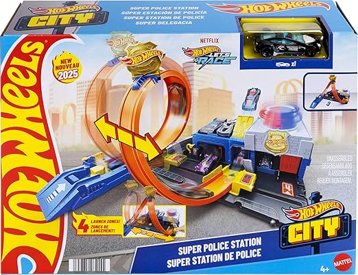 HOTWHEELS CITY SUPER POLICE STATION PLAYSET