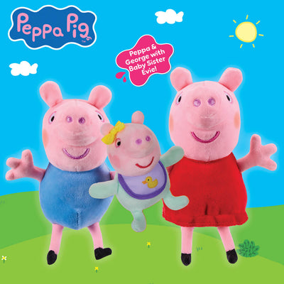 PEPPA PIG - PEPPA, GEORGE AND EVIE PLUSH