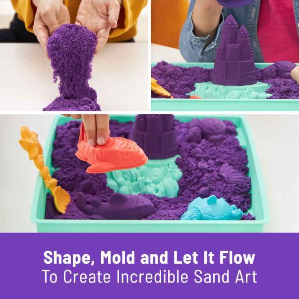 KINETIC SAND SANDBOX SET - PURPLE