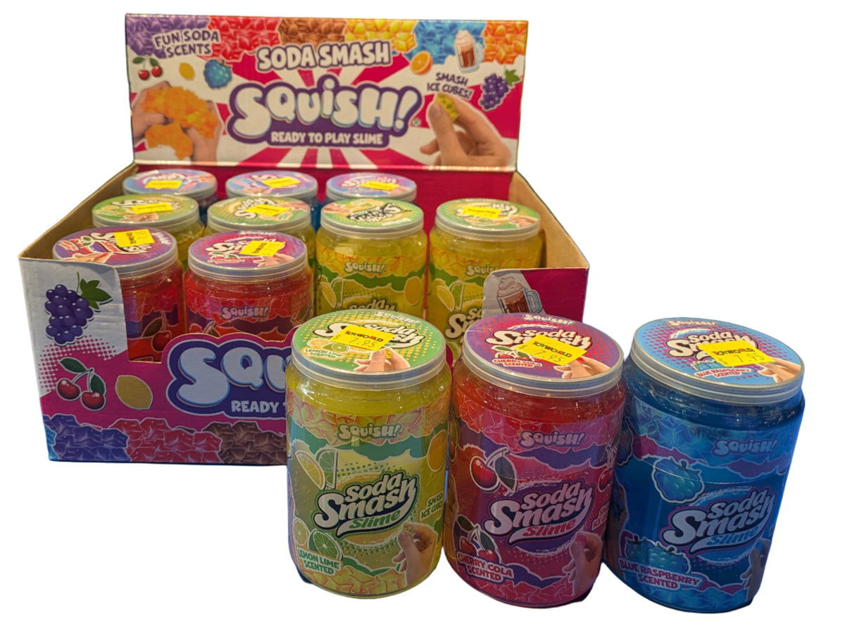 SQUISH READY TO PLAY SLIME - SODA SMASH ASSORTMENT - Toyworld Frankston