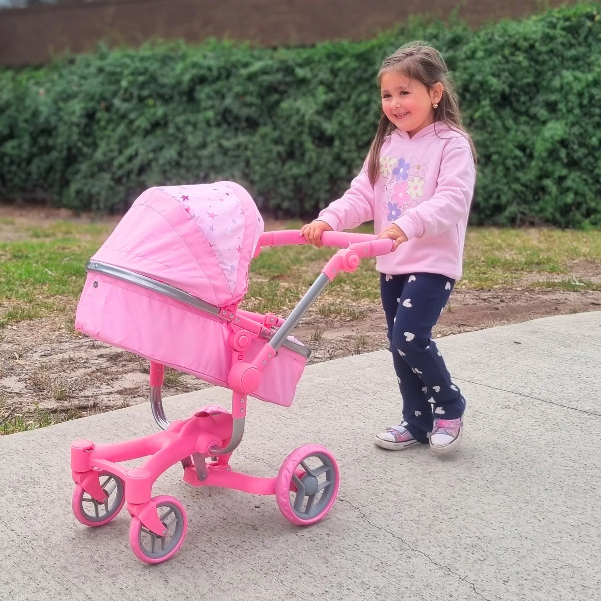 PLAYWORLD 2 IN 1 DELUXE DOLL PRAM - Toyworld Frankston