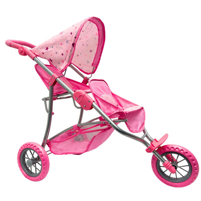 PLAYWORLD DOLL TWIN JOGGER PINK - Toyworld Frankston