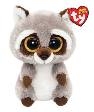 TY BEANIE BOOS - OAKIE RACCOON - GREY/BROWN/WHITE - Toyworld Frankston