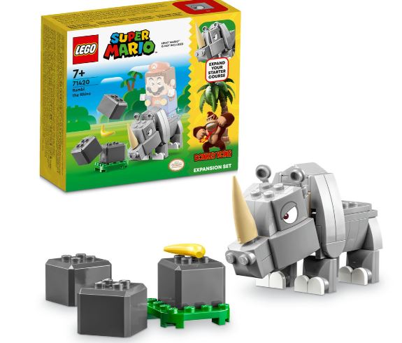 LEGO SUPER MARIO 71420 RAMBI THE RHINO EXPANSION SET - Toyworld Frankston