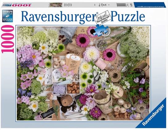 RAVENSBURGER 173891 FOR THE LOVE OF FLOWERS 1000 PIECE PUZZLE