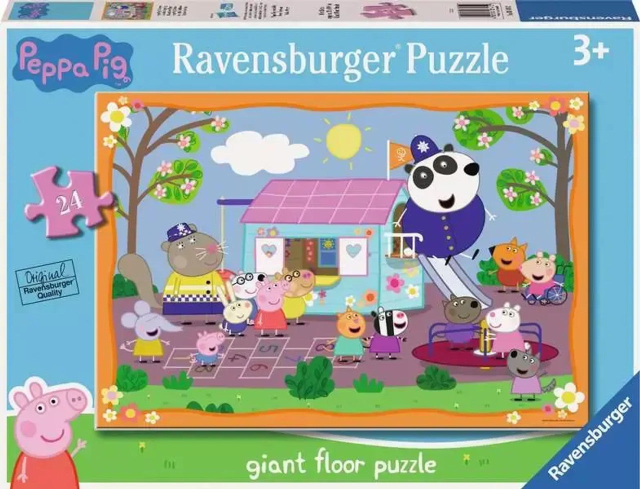 RAVENSBURGER PEPPA PIG GIANT FLOOR PUZZLE - FUN AT THE CLUB HOUSE - 24 PIECE PUZZLE