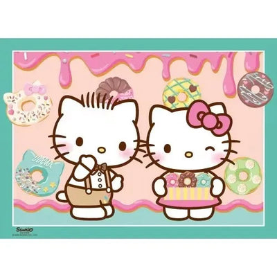 RAVENSBURGER HELLO KITTY BUMPER PUZZLE PACK 4X100 PIECE PUZZLES