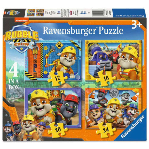 RAVENSBURGER RUBBLE CREW 4 IN A BOX 12,16,20,24 PIECE PUZZLE