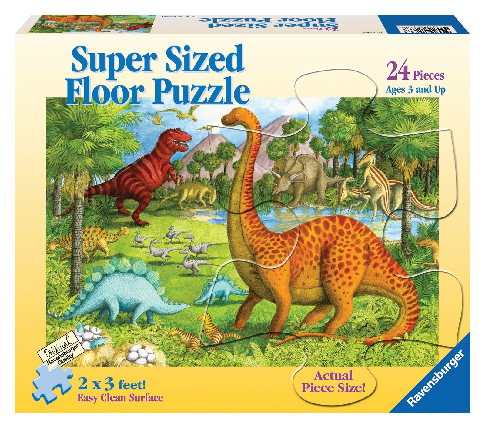 RAVENSBURGER DINOSAUR PALS SUPERSIZE PUZZLE 24P - Toyworld Frankston