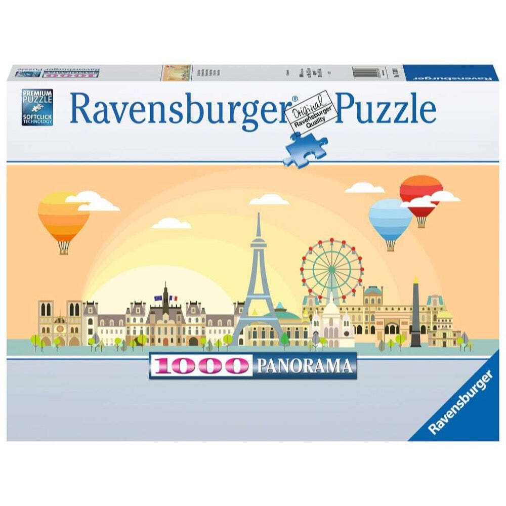 RAVENSBURGER 17393 8 A DAY IN PARIS 1000 PIECE PUZZLE