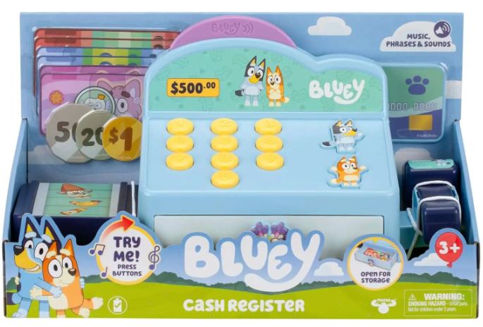 BLUEY CASH REGISTER  PLAY SET - Toyworld Frankston