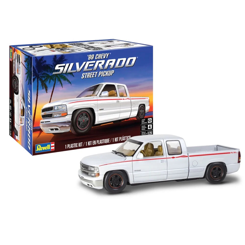 REVELL '99 CHEVY SILVERADO STREET PICKUP 1:25 - Toyworld Frankston