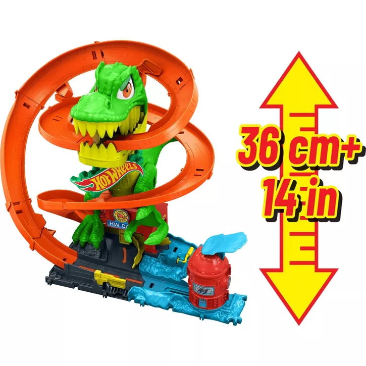 HOT WHEELS CITY T REX BLAZE BATTLE PLAYSET