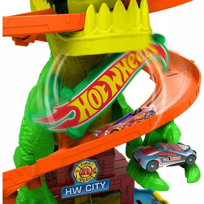 HOT WHEELS CITY T REX BLAZE BATTLE PLAYSET