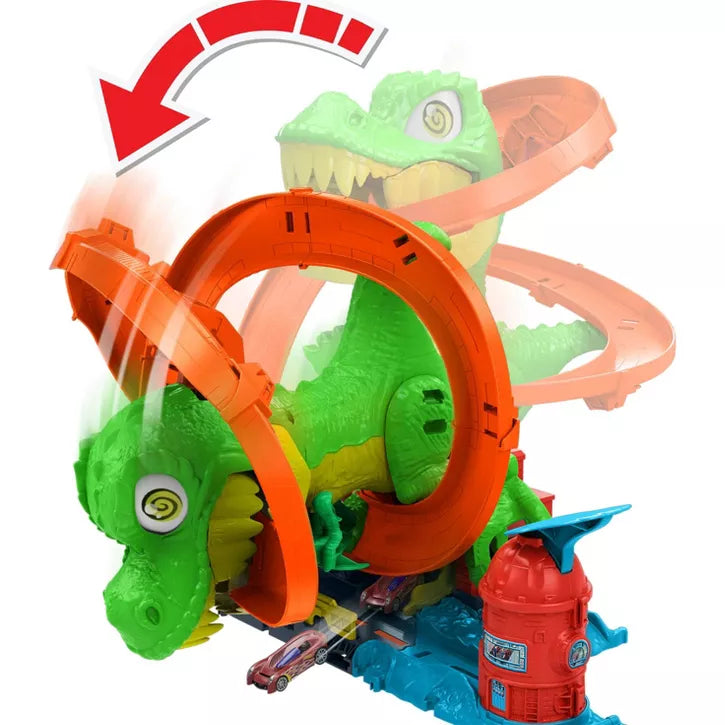 HOT WHEELS CITY T REX BLAZE BATTLE PLAYSET