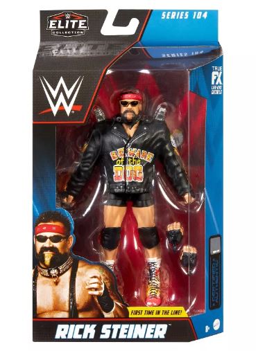 WWE ELITE FIGURE - SERIES 104 - RICK STEINER - Toyworld Frankston