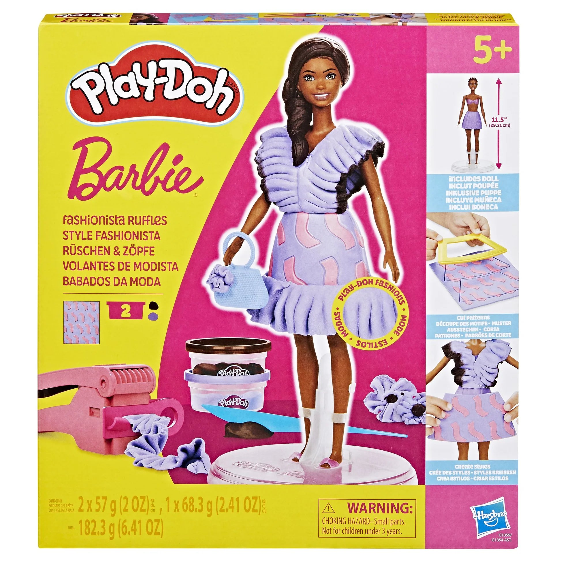 PLAY-DOH BARBIE - FASHIONISTA RUFFLES - Toyworld Frankston