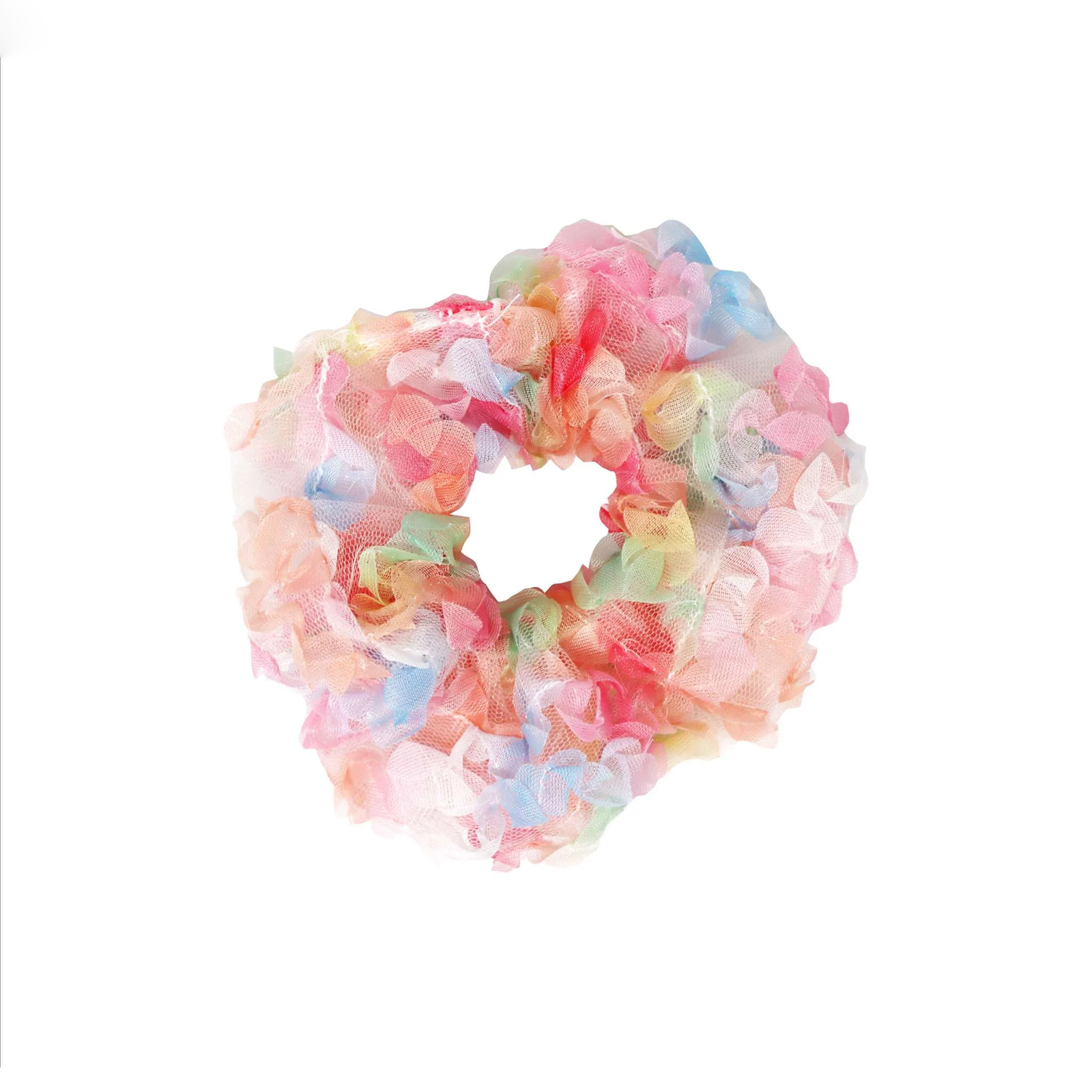 PINK POPPY RAINBOW TULLE LARGE HAIR SCRUNCHIE - Toyworld Frankston