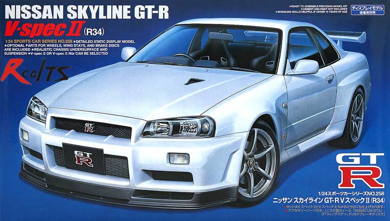 TAMIYA 1/24 NISSAN SKYLINE GT-R (R34) V SPEC II - Toyworld Frankston