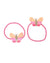 PINK POPPY BUTTERFLY SKIES HAIR ELASTICS