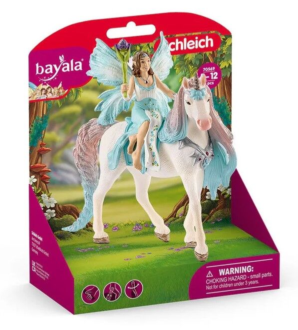 SCHLEICH - BAYALA FAIRY EYELA WITH PRINCESS UNICORN - Toyworld Frankston