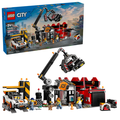 LEGO CITY 60472 SCRAPYARD WITH CARS