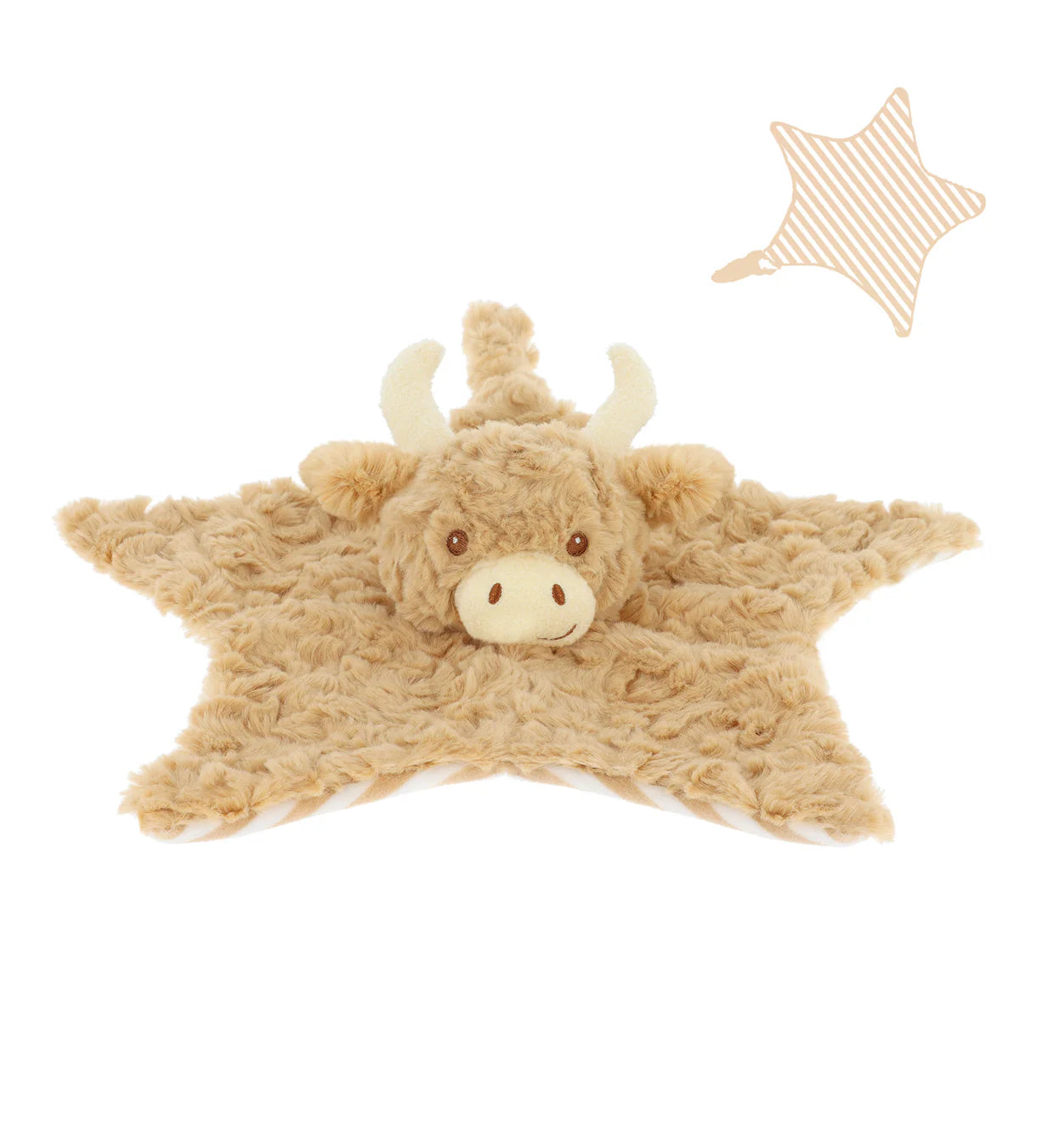 KEELECO 32CM BABY HIGHLAND COW BLANKET