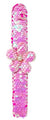 PINK POPPY -FLOWER SEQUIN SLAP BRACELET