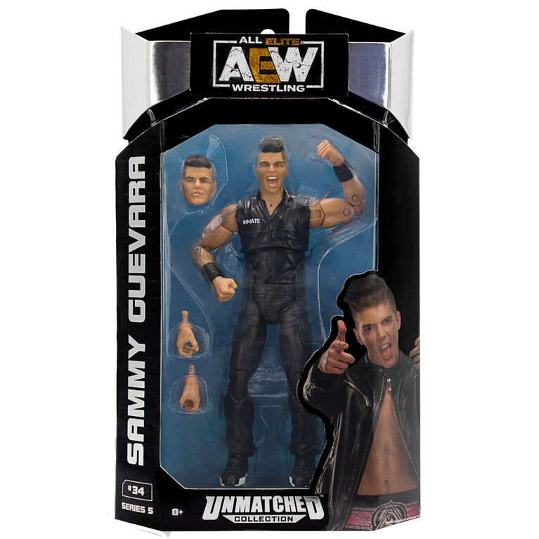 ALL ELITE WRESTLING UNMATCHED #34  SAMMY GUEVARA ACTION FIGURE - Toyworld Frankston