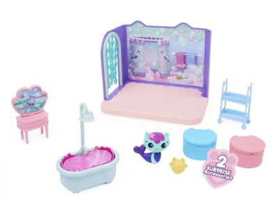 GABBY'S DOLLHOUSE 'MERCAT' PRIMP & PAMPER BATHROOM - Toyworld Frankston
