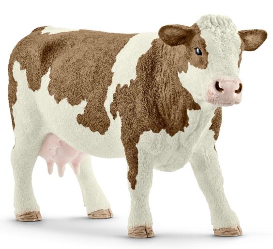 SCHLEICH - SIMMENTAL COW - Toyworld Frankston