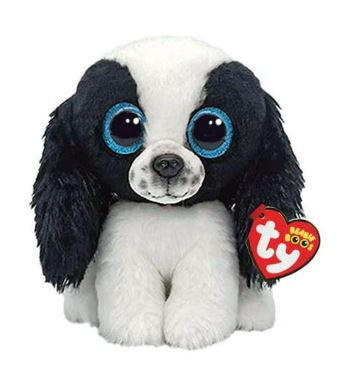 TY BEANIE BOOS - SISSY DOG REG - BLACK/WHITE - Toyworld Frankston