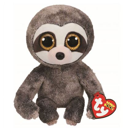 BEANIE BOO MED DANGLER GREY SLOTH