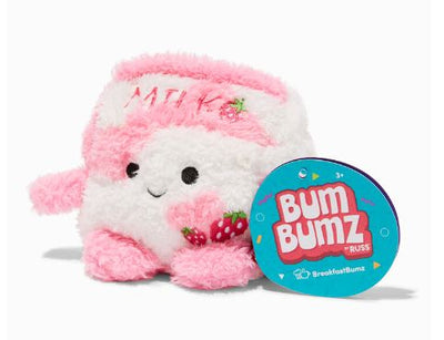 BUMBUMZ BREAKFASTBUMZ 4.5 INCH PLUSH - SUNDAY THE STRAWBERRY MILK - Toyworld Frankston