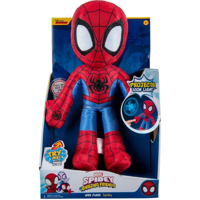 SPIDEY N FEATURE PLUSH (WEB FLASH) ASSORTED - SPIDEY - Toyworld Frankston