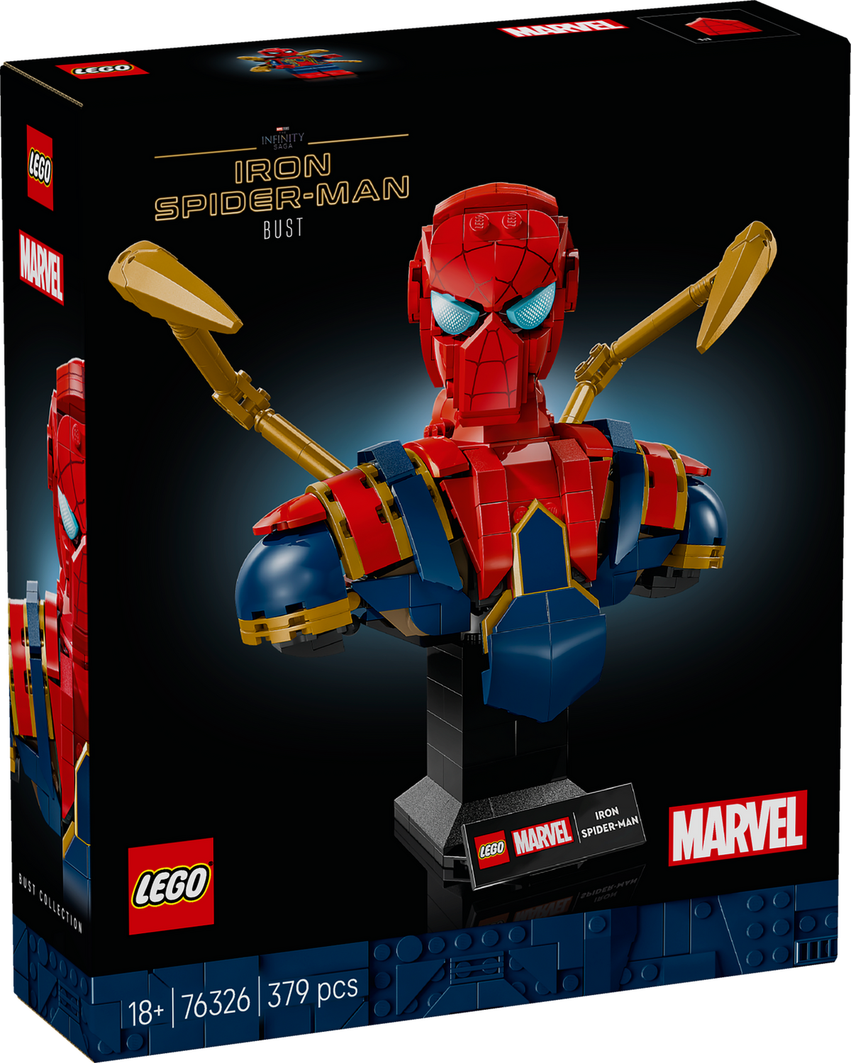 LEGO 76326 MARVEL - IRON SPIDER MAN BUST - Toyworld Frankston