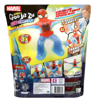 HEROES OF GOO JIT ZU  8 INCH SPIDERMAN SUPER STRETCHY FIGURE - Toyworld Frankston