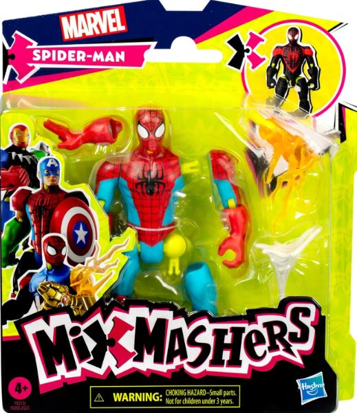 MARVEL SPIDERMAN MIXMASHERS BASIC FIGURE - SPIDER-MAN - Toyworld Frankston