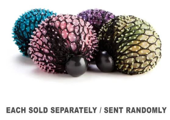 SPIKEY SQUISH STRESS BALL SENSORY TOY ASSORTED COLOURS