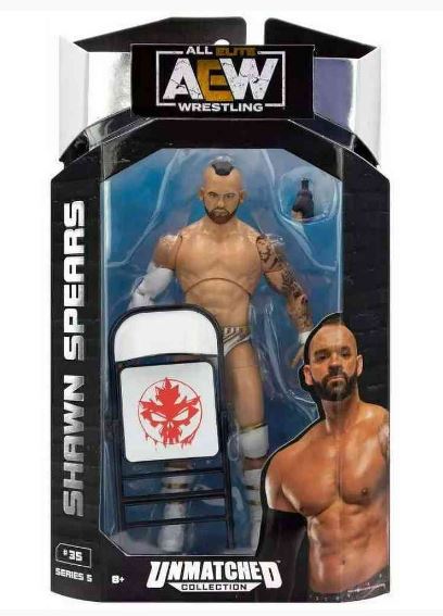 ALL ELITE WRESTLING UNMATCHED #35 SHAWN SPEARS  ACTION FIGURES
