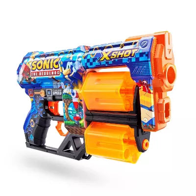 ZURU XSHOT SONIC THE HEDGEHOG SKINS DREAD MEGA SONIC BLASTER - Toyworld Frankston