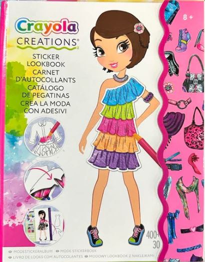 CRAYOLA CREATIONS - STICKER LOOK BOOK - Toyworld Frankston