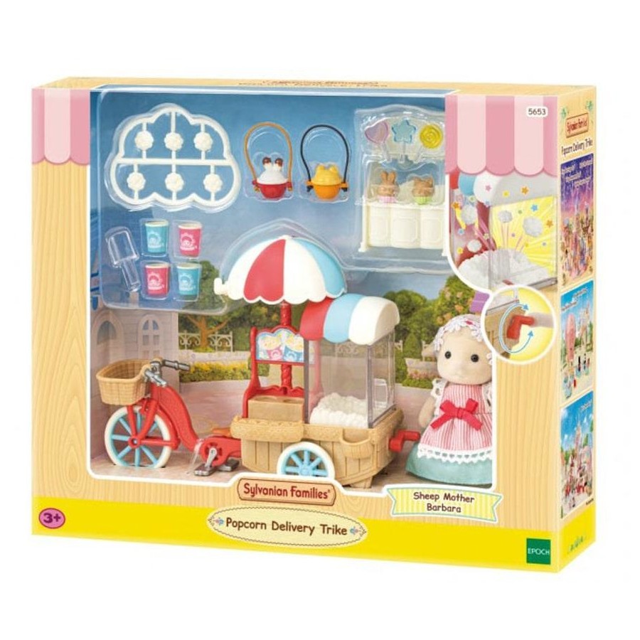 Sylvanian Families Popcorn Delivery Trike set in packaging