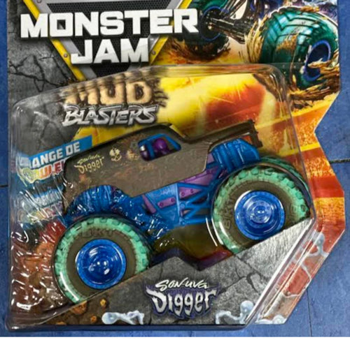 MONSTER JAM - 1:64 DIECAST MUD BLASTERS - SON UVA DIGGER - Toyworld Frankston