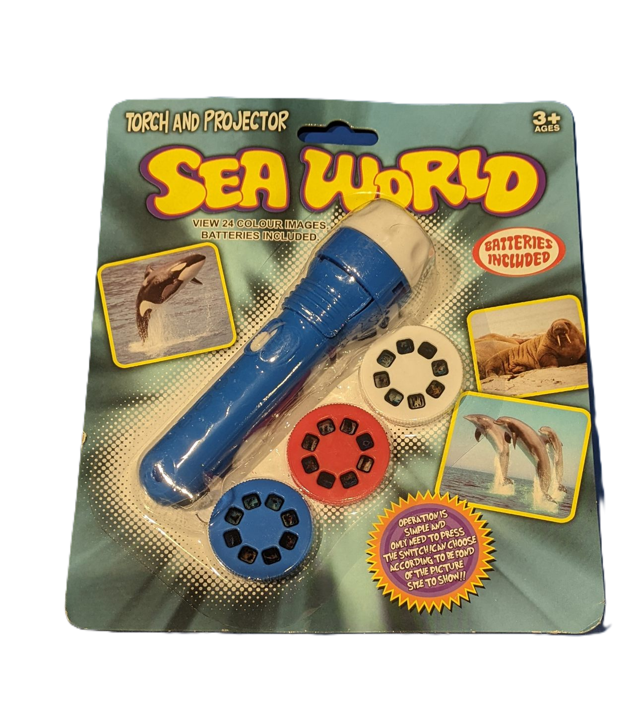SEA WORLD PROJECTOR TORCH- 13.5CM