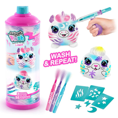 MYSTERY MINI AIRBRUSH PLUSH 2 PACK - Toyworld Frankston